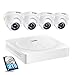 Price comparison product image ZOSI 8 Channel Home Security Camera System H.265+ 5MP Outdoor CCTV DVR with 2TB Hard Drive 4Pcs 2K+ CCTV Camera Kits, IP66 Weatherproof 120ft Day Night Vision, Email APP Alert, Easy Remote Access