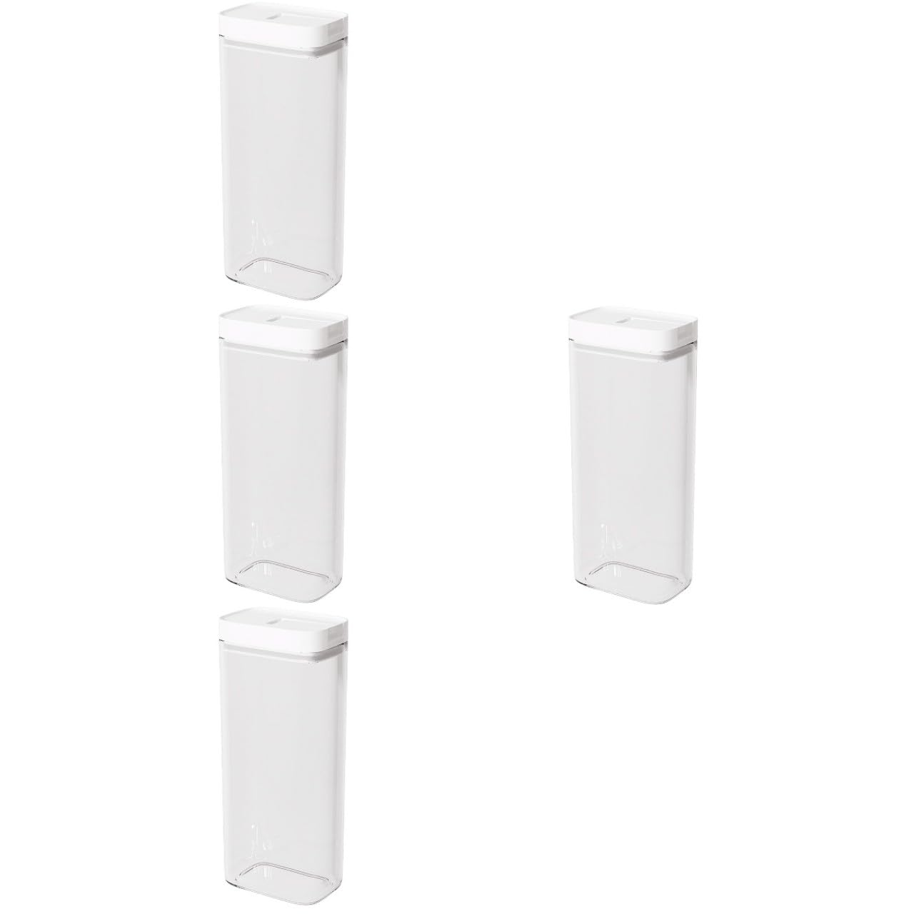 Alipis 4 Recipientes De Plástico Para Pasta Con Tapas Cajas De Almacenamiento Para Fideos Y Espaguetis En La Cocina.