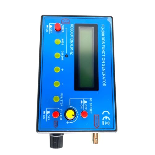Image of FG-200 DDS Function Signal Generator 0.01Hz -500Khz Frequency Counter Signal Source Module Sine+Square+Sawtooth Waveform