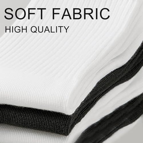 3-Pack Women’s Lightweight Cotton Crew Socks, Casual Athletic Socks for Gym and Everyday Wear4
