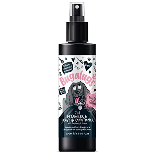 BUGALUGS Dog Detangler Spray, leave In conditioner...