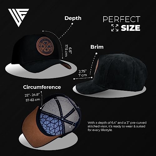 Image of Urban Effort Trucker Hat for Men - Mesh Back Baseball Cap, 5 Panel Snapback Hats for Men and Women