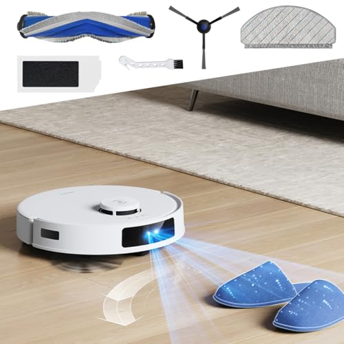 Image of HASTHIP 10Pcs Replenishment Kit, Replacement Parts for Ecovacs N20 Pro /N20 Robot, Vacuum Cleaner Replacement Accessories: Main Brush, 4 Side Brushes, 2 Mop Cloth, 2 Filters, Cleaning Detailing Brush