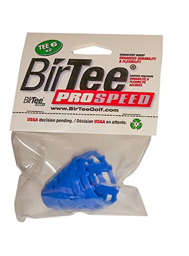 'BirTee Pro Golf Tees - Size #6 (1 1/2'') Individual Size Packs - 2 Tees Per Pack. Winter/Mat/Simulator Tees'