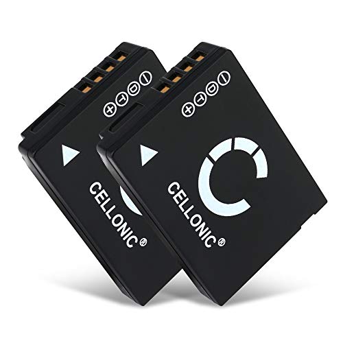 CELLONIC® 2X Batería de Repuesto DMW-BCG10E per Panasonic Lumix DMC-TZ10 TZ6 TZ7 TZ8 TZ18 TZ20 TZ22 TZ25 TZ30 TZ31 TZ35 DMC-ZX1 DMC-ZS7 ZS3 ZS8 ZS10 ZS19 ZS20 890mAh Accu Sustitución Camara Battery