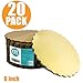 Fit Meal Prep 20 Pack Cake Boards, 6 Inch Round Gold Cake Circles, Disposable Pizza Circles Cake Pan Base Stand for Desserts and Pastries, Greaseproof Cardboard Cake Rounds for Cake DIY, Birthday