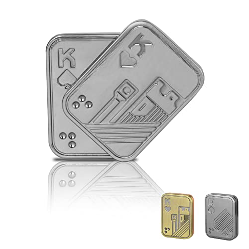 Xfsol Fidget Slider Metal Fidget Toys, Edc Metal Poker Fidget Slider For Adult Anxiety Stress Relief Desk Toys Slider Sensory Toy, Halloween For Boyfriend And Father #TOP28