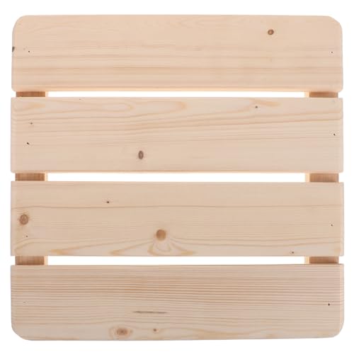 Milisten Raised Wooden Bath Mat - Non-Slip Interlocking Show