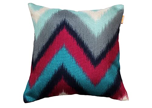 Image of RD TREND Jute Cushion Covers 16x16 Inch - Set of 5 | Digital Printed Decorative Throw Pillow Covers for Sofa, Couch, Living Room & Bedroom | Cushion Cases (Without Fillers)-Love