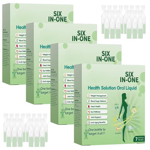 6-in-1 Abnehmen Tropfen Orale Flüssigkeit zum Abnehmen Weight Loss Drops Six-in-One Pflege Tropfen für die tägliche Körperpflege Bauchfett Schnell Loswerden für Frauen und Männer