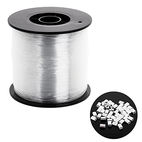 Bremorou Nylonfaden Transparent Reißfest 0,8MM mit Hülsen