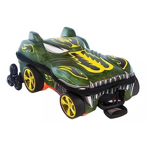 Mochila Rodinha Tripla Hot Wheels Howlin Heat 3d Maxtoy