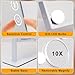 FENCHILIN White Hollywood Vanity Mirror with Lights 9 Dimmable Bulbs Makeup Mirror with Smart Touch Control for Glam Room Bedroom Detachable 10X Magnification Rotation White