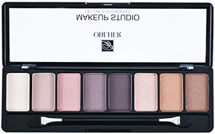 OBLHER B 8 Color Deluxe Contour Eyeshadow Palette Matte Shimmer High Color Warm Makeup Pallet Suitable for Noble Dinner（7.9g E9470-01
