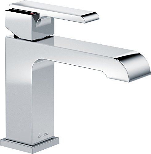 Delta Faucet Ara Single Hole Bathroom Faucet, Single Handle Bathroom Faucet Chrome, Bathroom Sink Faucet, Chrome 567LF-LPU