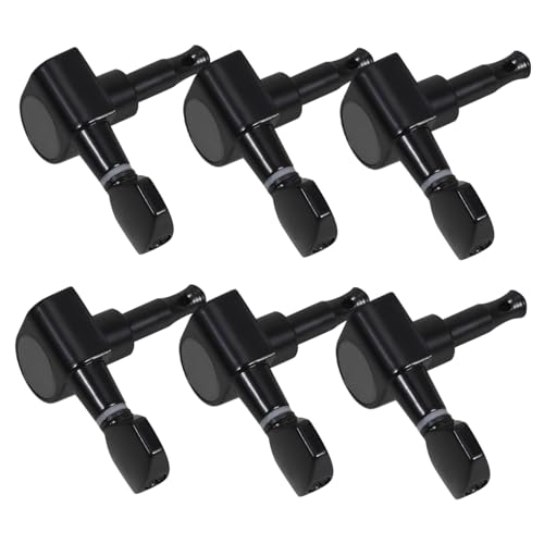 UPKOCH 6Pcs Electric Guitar Tuning Pegs Durable Acoustic Guitar Tuners for Stable Tuning and Easy Installation Compatible with Electric Guitars for Beginners