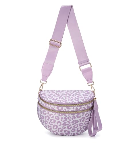 Image of FEIBOON Spacious Nylon Crossbody Bag Bum Bag Handbags Wallets Purses Trendy Shoulder Bag for Women