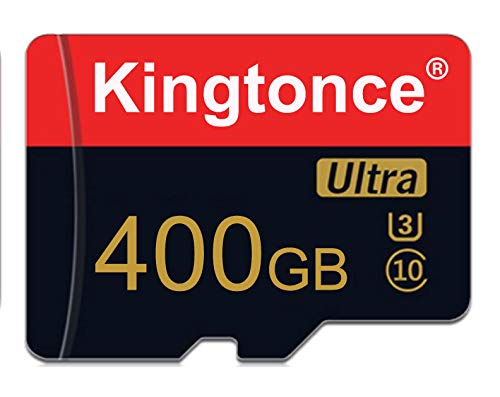 Kingtonce Ultra U3 C10 400GB MicroSDHC Memory Card with Full-Size Adapter Full HD