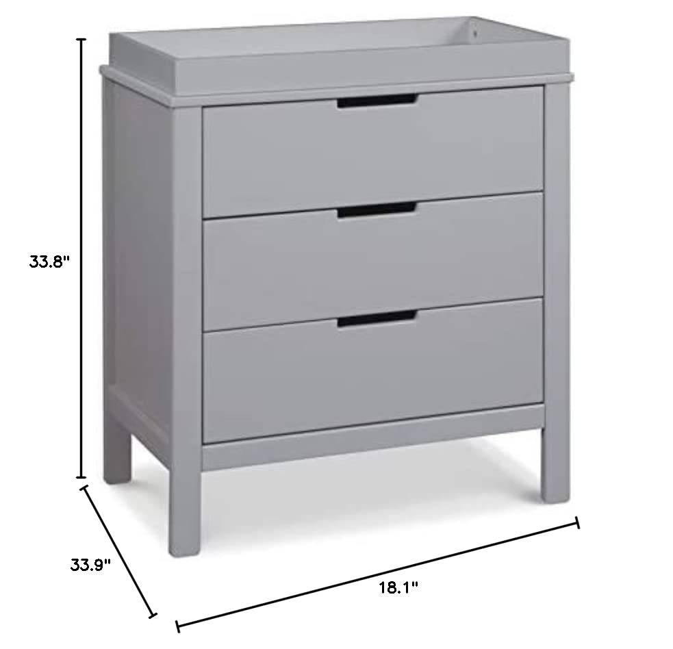 Carters By Davinci Colby Drawer Dresser In Grey Desertcart