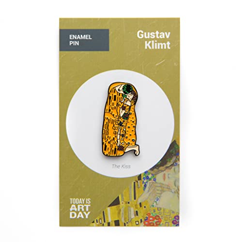 Today is Art Day, Enamel Pin, Gustav Klimt, The Kiss, TIADPINKISS2