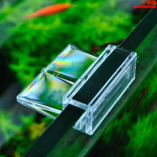 Image of Premier Plants 8MM Acrylic Aquarium Fish Tank Lid Cover Support Clip Clamp for Rimless Aquarium And Glass Top, Plastic Fish Tank Cover, Aquarium Hoods 6 Pieces (2 Pcs Grid Divider 6 Pieces 8 MM Holder)