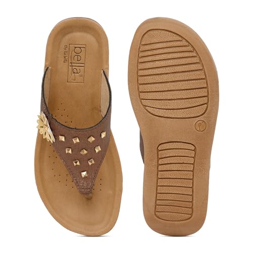 Image of BELLA by Labella Women's Fashion Platform Slip-On Sandal - Comfortable, Lightweight, Slip-Resistant, Breathable - Ideal for Casual and Office Wear