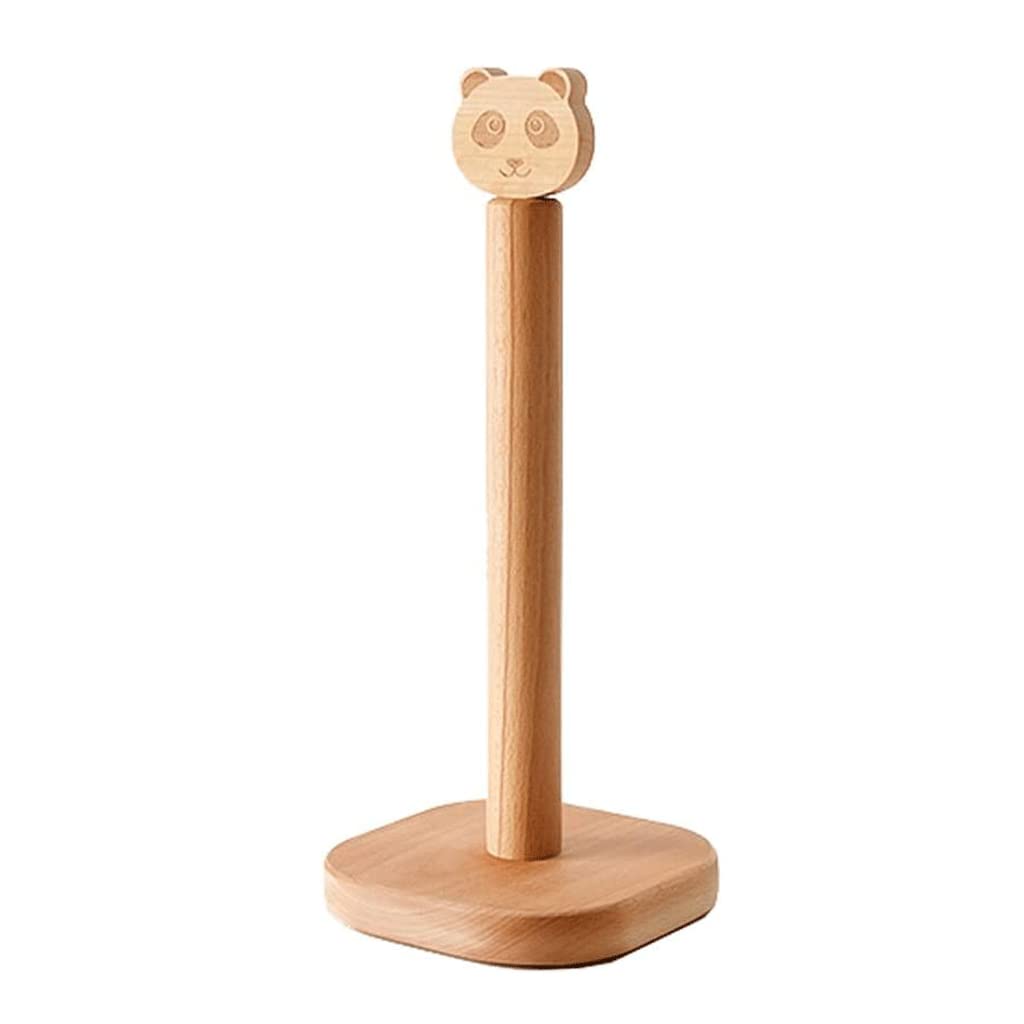 BKEKM Toallas Despachador Dispensador de Toallas de Papel de Madera Maciza con Bonito Animal, dispensador de Toallas de Mano para el hogar con encimera práctico