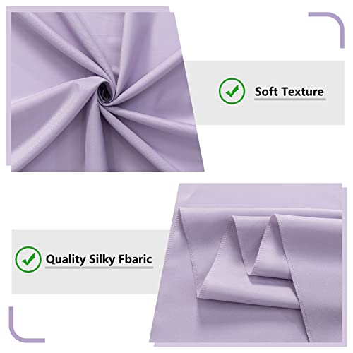 MYSKY HOME 10ft x 8ft Light Purple Curtains - Wedding & Stage Drapes with Rod Pocket, 5ft x 8ft, 2 Panels by MYSKY HOME - Used condition - Image 6