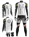 XRLQZH Maillot Ciclismo Hombre Invierno Ropa Bicicleta+ Culottes Bici 9D Gel Equipos Conjunto Ciclismo Manténgase abrigado Traje de Ropa de Bicicleta de Montaña MTB Ciclista (10#,S)