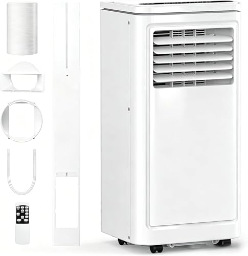 Image of Electactic 8050 BTUs Portable Air Conditioners for Room up to 400 Sq. Ft, Air Conditioners Portable with Cool /Fan /Dry /Sleep Mode, 24H Timer, Remote Control, Window Kit