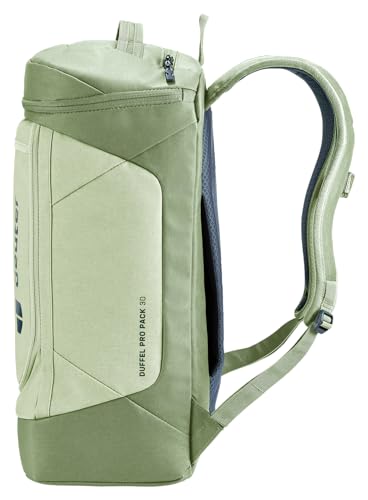Deuter Unisex Duffel Pro Pack 30, Convertible 30L Duffel & Backpack for Versatile One-Bag Travel & Everyday Use - Mineral-Grove3