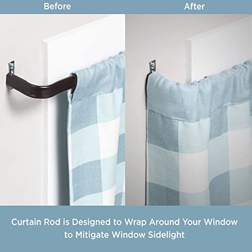 Kenney 514 Single Curtain Rod, 28 To 48-Inch, Espresso #TOP2