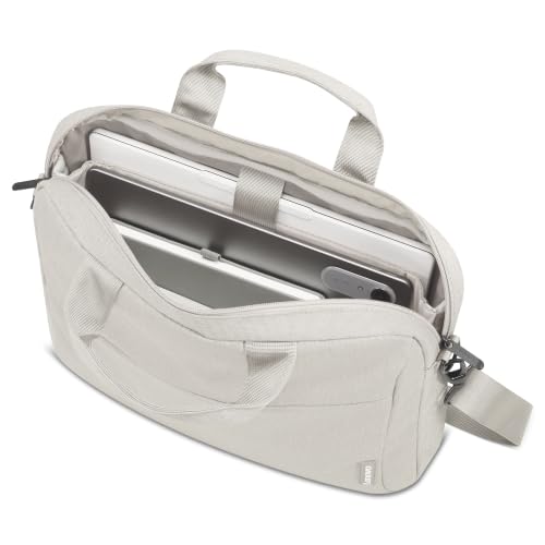 Image of Lenovo 16 inch Laptop Bag T210 (ECO), Water-Resistant Laptop Sleeve Case with EVA Protective Padding, Dual Compartments, Travel Strap, Eco-Friendly Recycled Material, Fits Up to 16-Inch Laptops, Beige