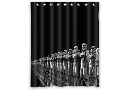 Personalized Custom Stormtrooper Star Wars Window Curtains/Drape/Panels/Treatment Thermal Insulated Blackout Window Curtains 52" x 63" Inch