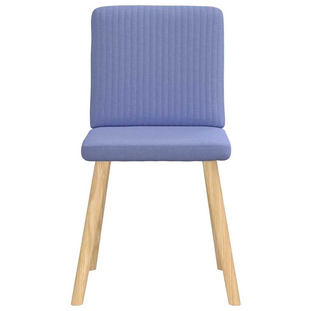 Juego de 4 sillas de comedor, color azul vaquero, con estructura de metal y madera, 45 x 54 x 86 cm, con espuma gruesa para cocina, comedor, salón
