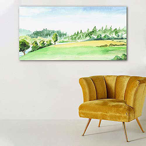 Tableau sur verre 140x70 River pour raviver un mur blanc et vide - 3