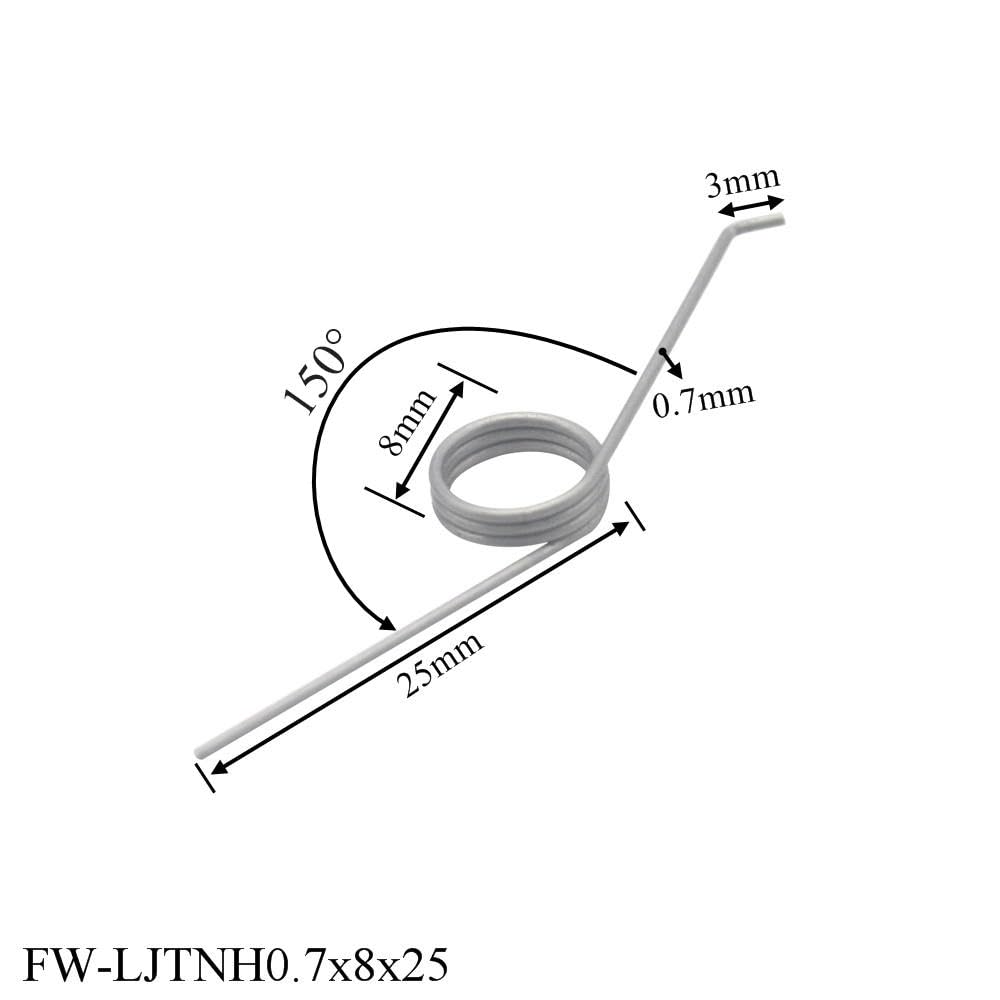 8er-Set Torsionsfedern Für Mülltonnenklappdeckel – Edelstahl, Einfach Austauschbar, Für Reibungsloses Öffnen Und Schließen
