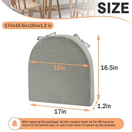 Coussin de chaise lot de 2 déhoussable à fermeture éclair - 3