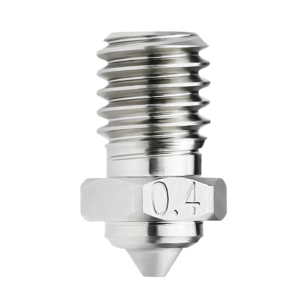 5PCS for flsun S1 PRO 3D Drucker Hotend Kit Komponente Gehärtete Stahl Düse Messing Druckkopf Block 0,4mm Extruder 1,75mm Filament