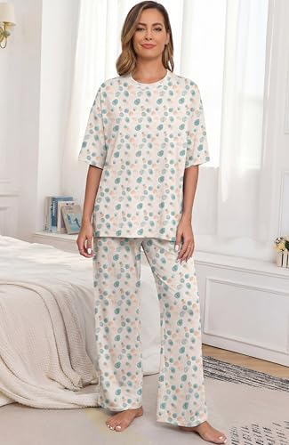 Image of PrinStory Pajamas for Women Soft Pjs Lounge Set S-4XL