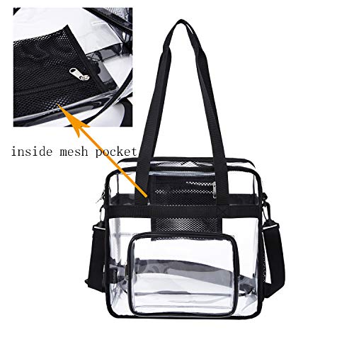 Clear Tote Bag Heavy-Duty Purse - Work Totes Purse Large Concert College Sports2