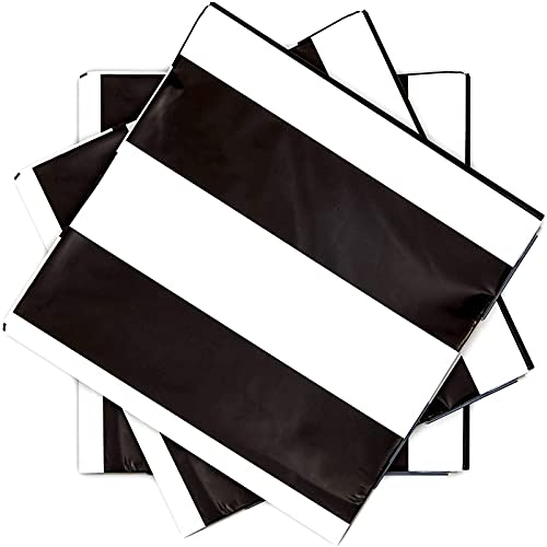 Plastic Tablecloth For Birthday Party, Black And White Stripes (54 X 108 In, 3 Pack) #TOP5