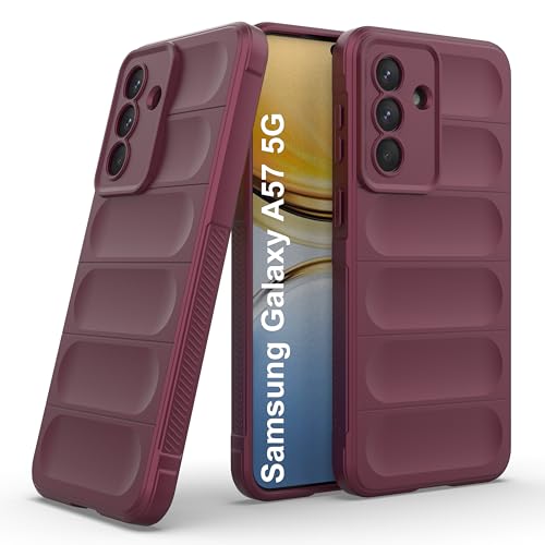 Image of Zapcase Back Case Cover for Samsung Galaxy A57 5G | Compatible for Samsung Galaxy A57 5G Back Cover | Liquid Silicon Magic Case with Camera Protection | Plum