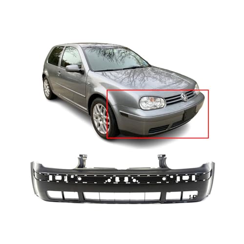 Image of FitParts Compatible with Volkswagen Golf 1999-2006 Front Bumper Cover | Primed, Ready to Paint, OEM 1J0807217DGRU, VW1000135