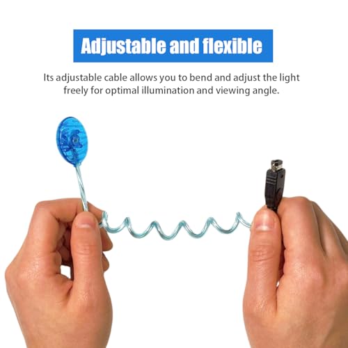 Image of Worm Light for Game Boy Advance - GBA LED Screen Illumination Lamp, Flexible Plug-in Backlight Attachment, No Batteries Required, Random Color Shipped