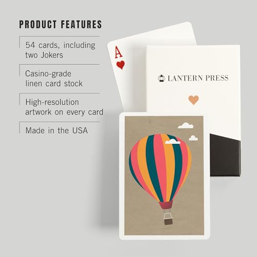 Lantern Press naipes de poker, 52 cartas para adultos miniatura 3