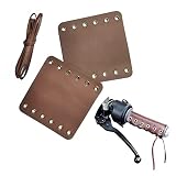 XIFOWE Vintage Bike Handlebar Grips holster Bicycle Tapes Leather protective cover (Set of 2), Antis