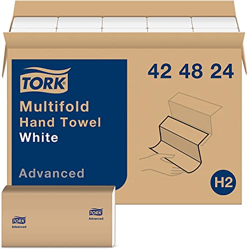 Tork 3-Panel Multifold Hand Towels, White, 250 per pack
