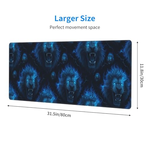 Tapis de souris de jeu avec bords cousus et base caoutchouc
