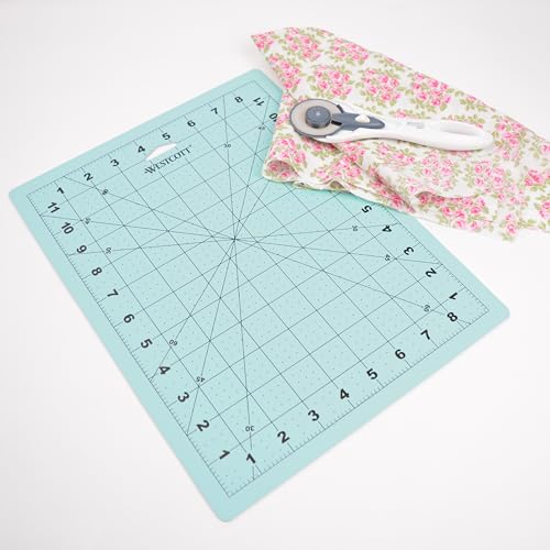 Alfombrilla de corte de 9 x 12 pulgadas con rejilla para acolchado y base de corte para papel 4
